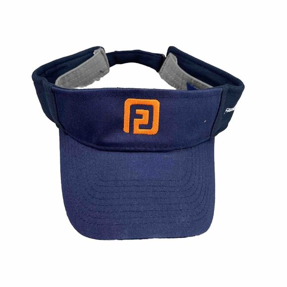 Footjoy FJ Visor Hat Cap Strap Back Blue Orange Golf Ajustable Outdoors Unisex - Picture 2 of 8